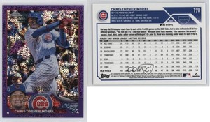 2023 Topps Chrome Purple Speckle Refractor /299 Christopher Morel #198 Rookie RC