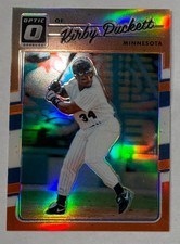 Panini 2017 Donruss Optic Kirby Puckett #160 Orange Prizm #182/199 Twins