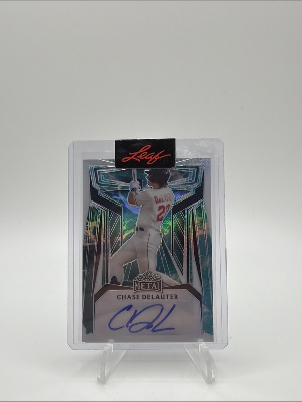 1/1 Chase Delaughter Leaf Metal auto pre-production proof 2022