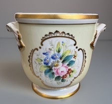 Planter Jardiniere Cachepot Handpainted Vista Alegre Yellow 13A 6” By 6”