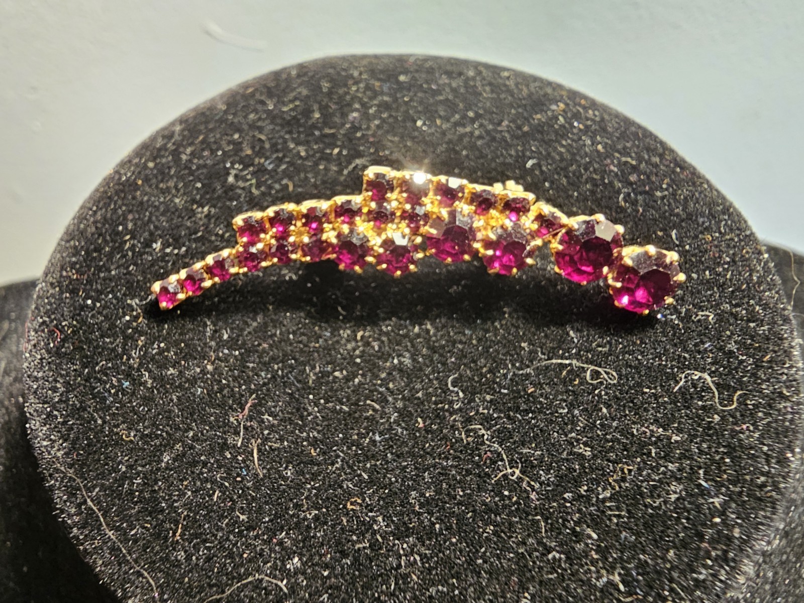 Multiple Stone Red Gemstone Brooch - image 8