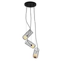 Weiß Schwarz Moderne HäNgelampe Pendelleuchte 3X25W/G9 IP20 60X60X104 [Cm]