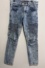 Phat Farm Jeans Boys Size 10 Skinny Fit Stone Wash Denim Blue Stretch EUC Y2K