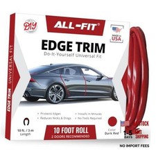 Car Door Edge Protector Universal DIY Edge Trim to Prevent Dark Red