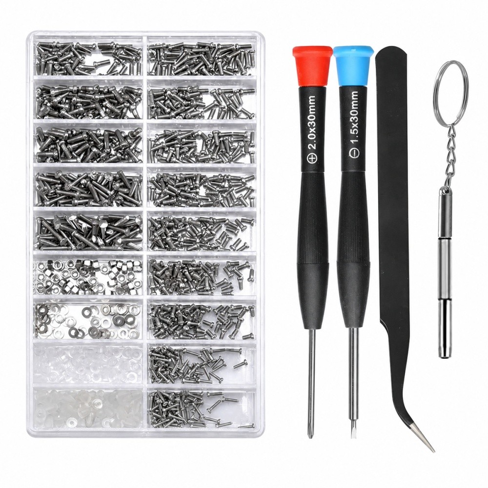 Kit di Riparazione per Occhiali da Sole - 1000 pezzi foto 2