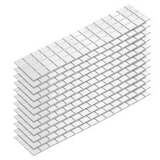 1320pcs 10 x 10 mm Self-Adhesive Acrylic Mirrors Mosaic Tiles Sticker, Silver