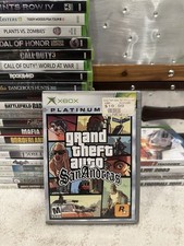 Grand Theft Auto San Andreas Microsoft Xbox Complete CIB No Map Platinum Hits