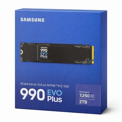 Samsung 990 EVO Plus NVMe 2.0 SSD 2 TB M.2 2280 TLC