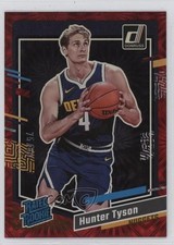 2023-24 Panini Donruss Rated Rookie Red Fireworks 75/88 Hunter Tyson #201 1d0h