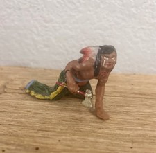 Elastolin Old West American Indian W 70mm Plastic Toy Figure, Made in Germany