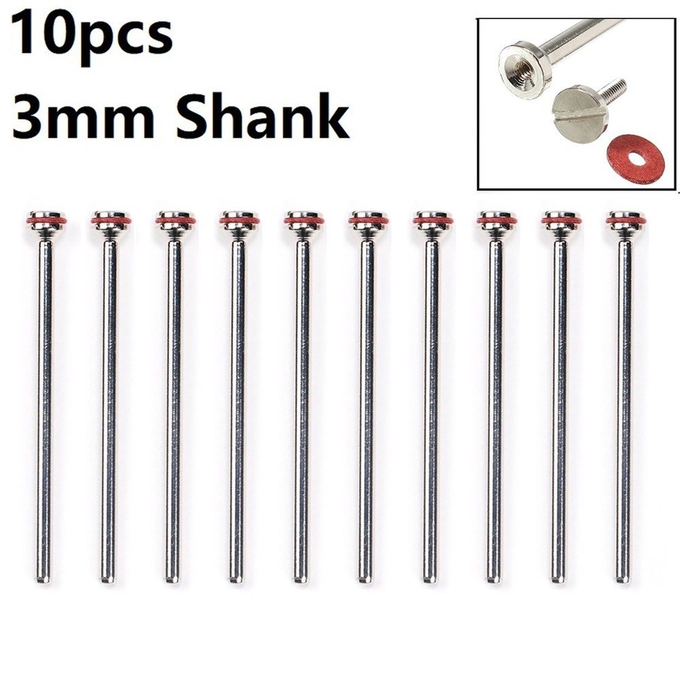 10 X Polishing Shank Mandrel Burs Rotary Tool For Polisher Machine ...