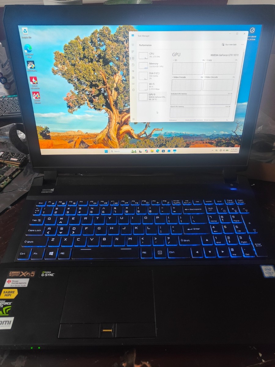 Sager P650RS Gaming Laptop i7-6700HQ, 20GB, 500GB SSD, GTX 1070