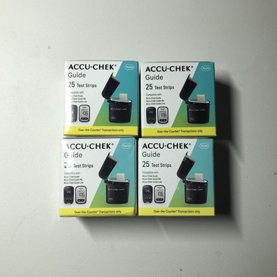 Accu-Chek Guide Test Strips Exp 11/2026- (4Boxes) 100 Count , FREE SHIPPING