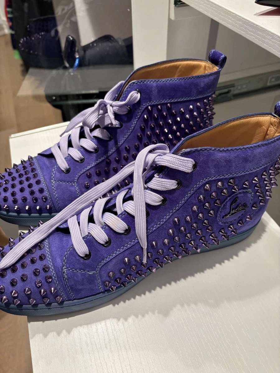 Christian Louboutin スタッズスニーカー パープル Christian Louboutin Purple Casual Shoes for Men for sale | eBay