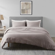 Linen Duvet Cover Set - French Linen Cotton Blend Natural Flax Soft Breathabl...