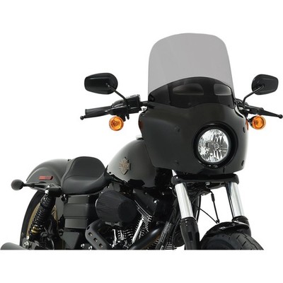 Memphis Shades Roadwarrior Cafe Shield - Vented - Black Smoke -13'' MEP87512