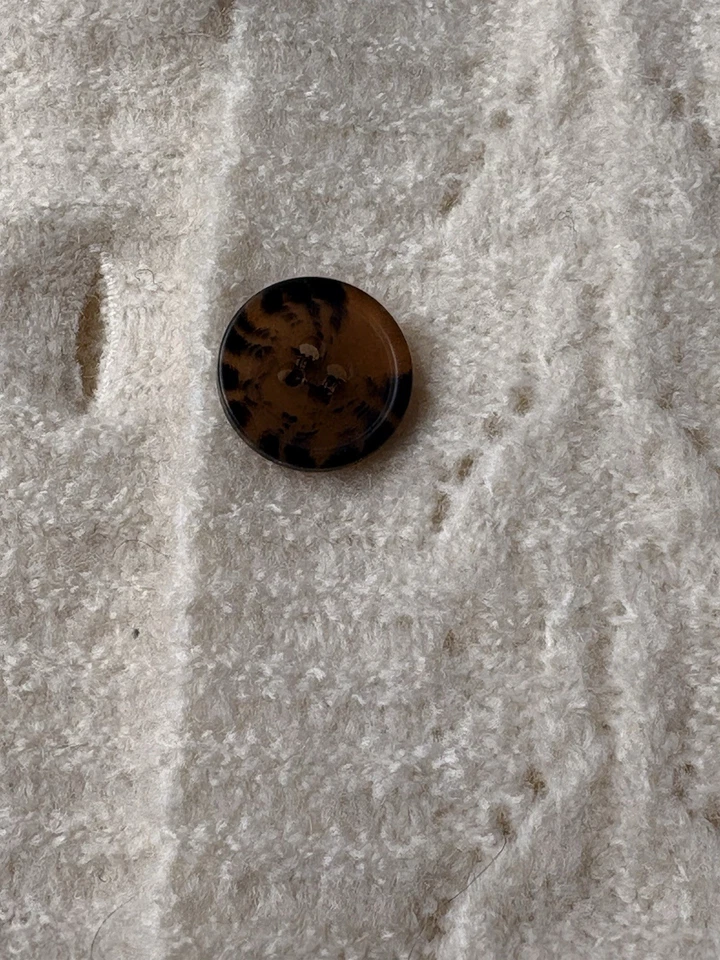 Cupcakes y Cachemira Suéter Mujer Ropa Volantes Botón Cárdigan Tejido Top Talla M Foto 3 de 4