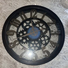 firstime co bronze metal Clock 14”