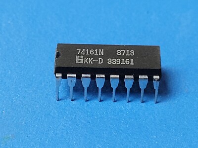(2PC) 74161N Binary Counter Positive Edge Triggere 4-Bit Up Direction TTL PDIP16