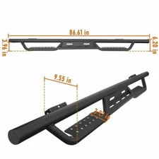 Steel Drop Side Steps Bar Running Board Bar Fit Ford F-150 Super Crew 2009-2014