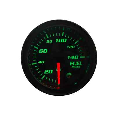 2-1/16'' 52mm 7 Color LED Digital Fuel Pressure Gauge Meter & Sensor 0-140 PSI