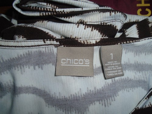 Chico's Rüschen Top Shirt Damen Gr. 1 Medium - Bild 7 von 7