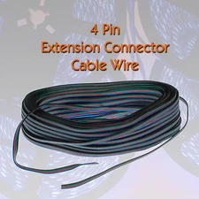 2M 5M 10M 20M 50M 5050 3528 LED RGB Strip - 4 Pin Extension Connector Cable Wire