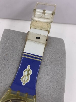 Swatch watch BLUE ANCHORAGE GK140 Unisex 34mm 1991 new 