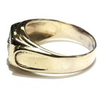 14k yellow gold .55ct SI1 J-K diamond mens solitaire band ring 6.1g gents — photo 5