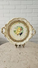 Vintage Norleans Florentine Fruit Tray - Baroque/Rococo 16x12.75" Made in Italy