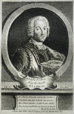 ADOLPHE FREDERIC KING SWEDE (1710-1771) GOTTORP PORTRAIT ENGRAVING 18th century
