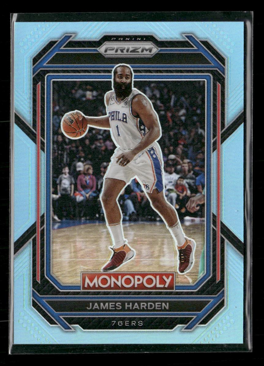 2022-23 Panini Prizm Monopoly #68 James Harden Light Blue #/199
