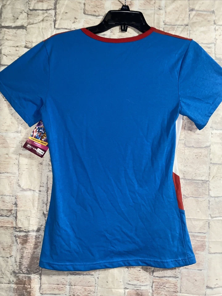Camisa Marvel Sueño Americano Marvel Disfraz Camisa Adulto S/M Foto 4 de 4