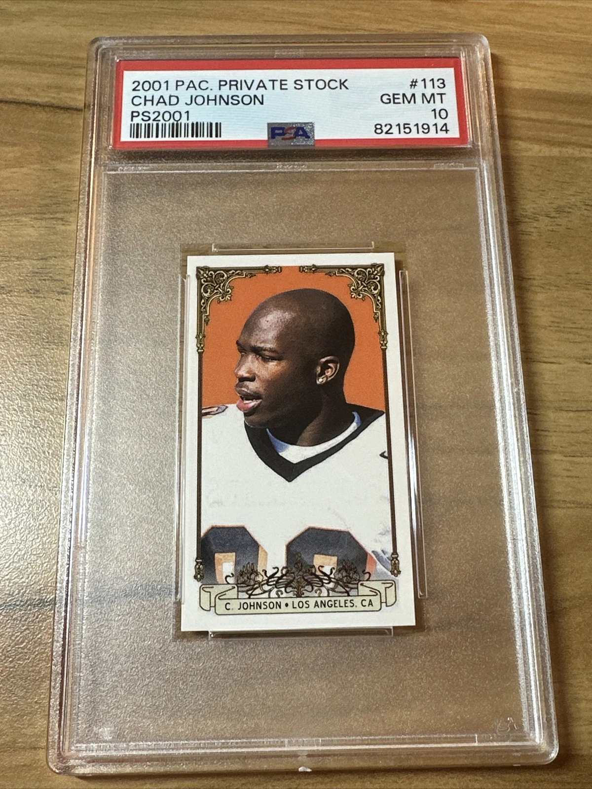 Chad Johnson Pacific Private Stock PS2001 #113 Base