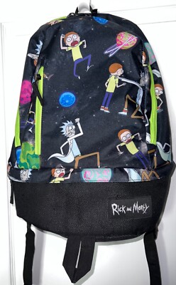 Rick and Morty Psychedelic Backpack All Over Print Bioworld  display picture 1