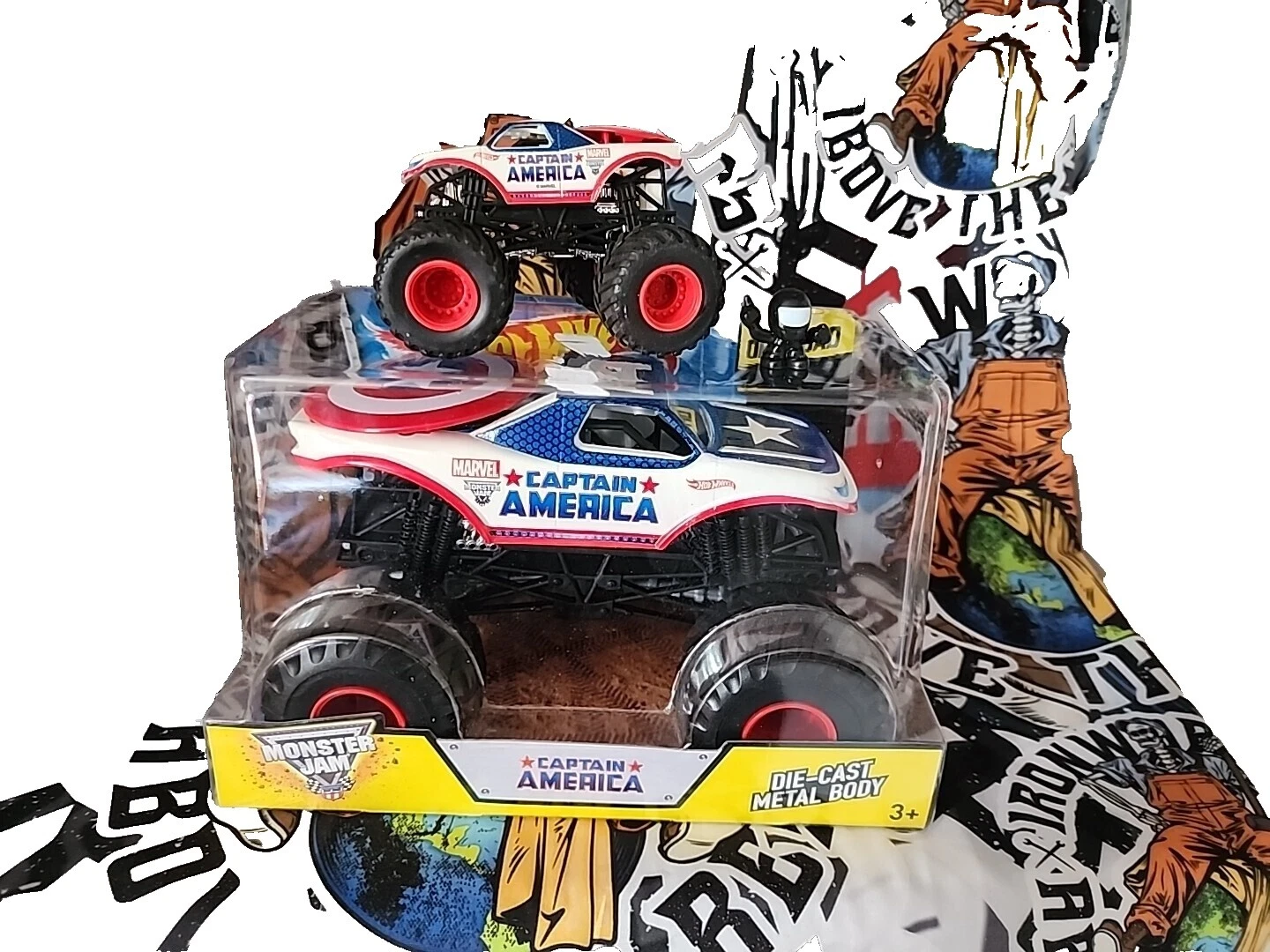 Hot Wheels Captain America 1:24 Diecast & Toy Vehicles