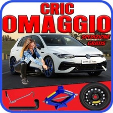 Ruotino Di Scorta 5Fori Misura Da 18 Per Volkswagen Golf 7 🛞Kit Cric + Chiave