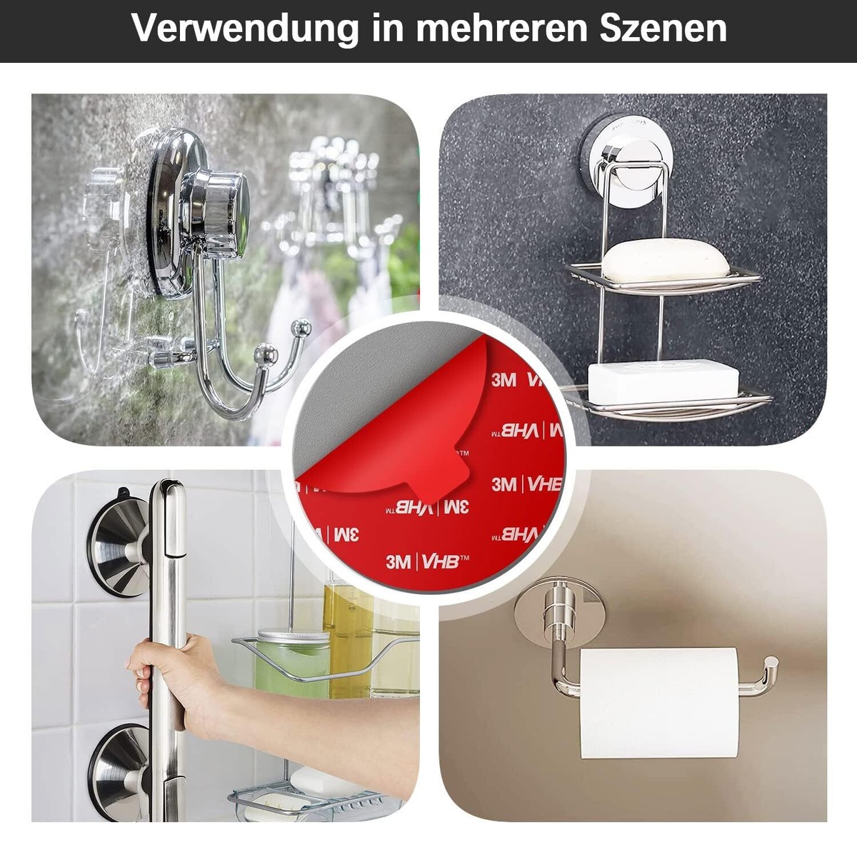 Doppelseitige Klebepads, 2m-Rolle | 3PAGEN