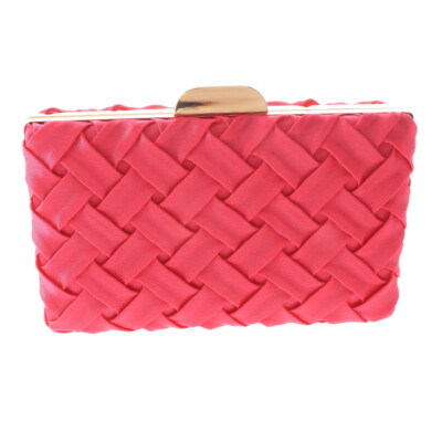 Gold Tone Metal Hardware Frame Fashion Satin Clutch Evening Bag BZY240-FUS