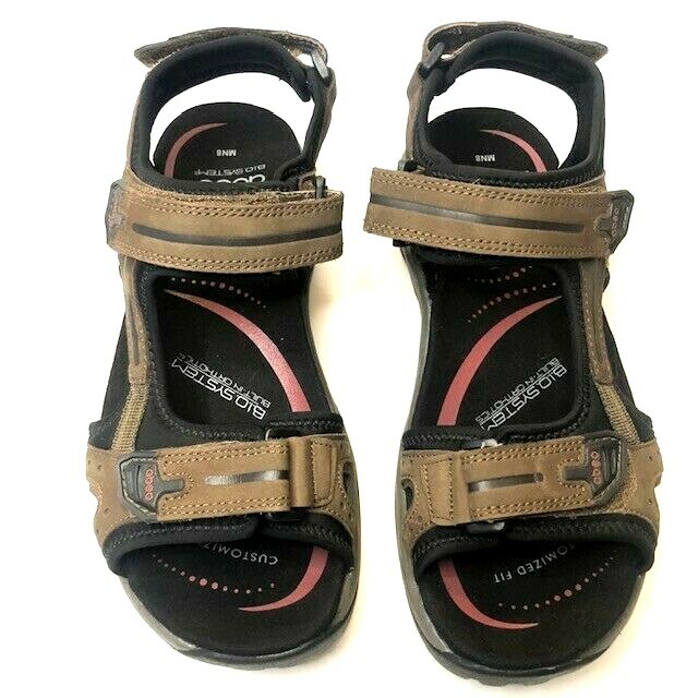 ABEO Cayucos Men\'s Sandals Size 8 N  B.I.O. System Adjustable Sport Comfort Open ABEO Cayucos Neutral - Low Heel Sandals in Black - Walmart.com main image 4
