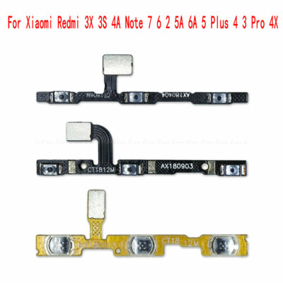 Volume Button Power Switch On Off Button For Xiaomi Redmi 3X 3S 4A Note 7 6 2 5A