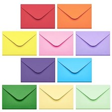 50 Pack Mini Colored Gift Card Envelopes for Wedding Birthday Party Supplies
