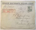 Dutch Indies 1927 R-Cover Mijnbouw Maatschappij Redjang Lebong to Grozny USSR