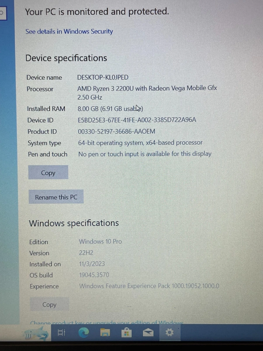 Amd ryzen 3 2200u with outlet radeon vega mobile gfx 2.50 ghz
