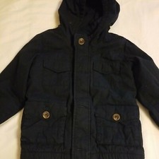 Old Navy Boys Hooded Utility Jacket Size 4T Navy