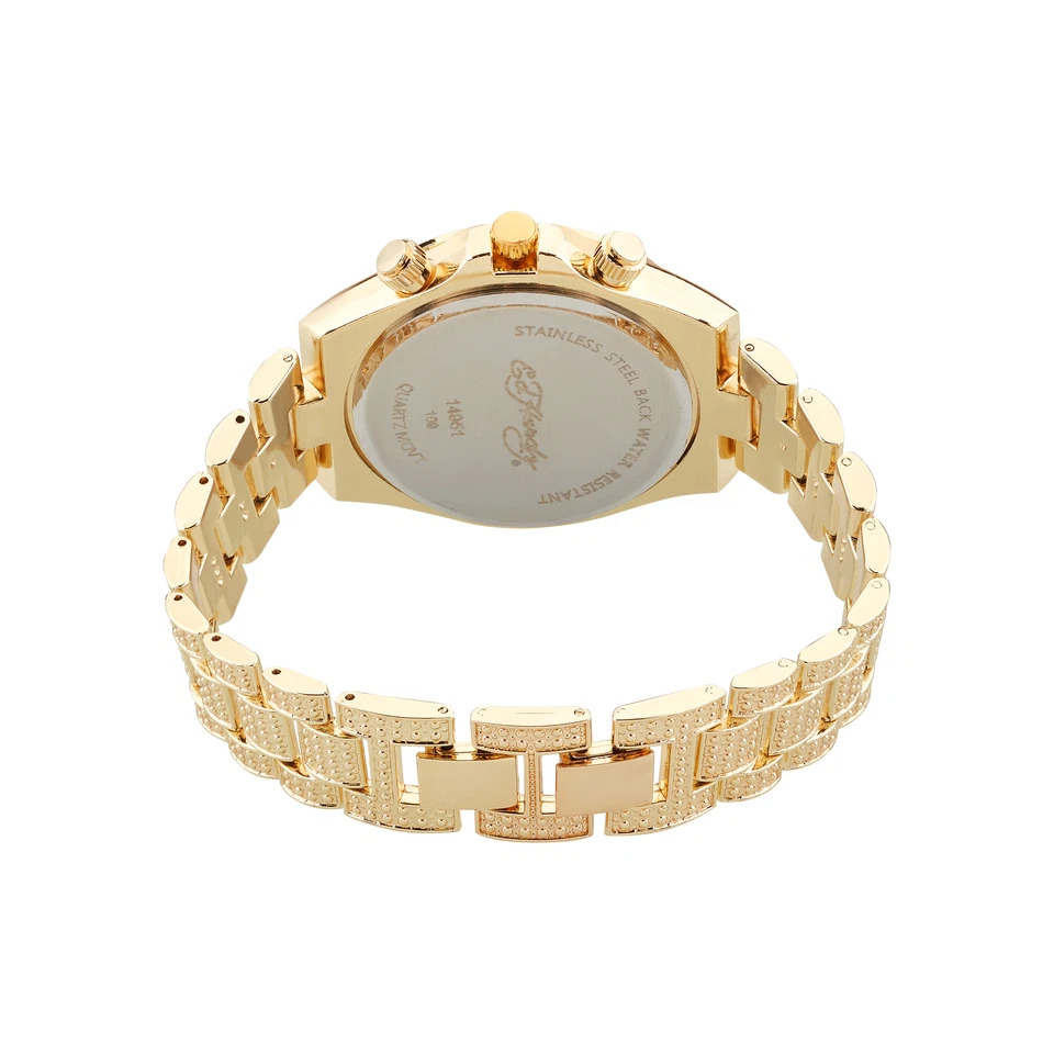 Ed Hardy Ladies Black/Gold Plain Watch Analog - Image 3 of 3