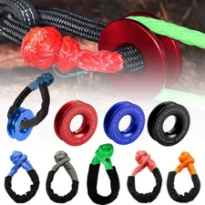 41000lbs Recovery Ring Snatch Block Pulley Soft Shackle Tow Winch Rope Puller