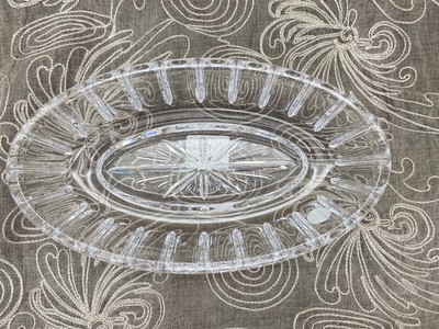 Waterford Grafton Street O'Connell Lead Crystal Oval Dish 140812 (9 3/8 x5 1/4 )