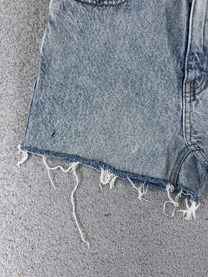 Pantalones Cortos Pacsun Mujer 23 Azul Denim Jean Corte 100% Algodón Años 90 Novio 27x1 Foto 3 de 4