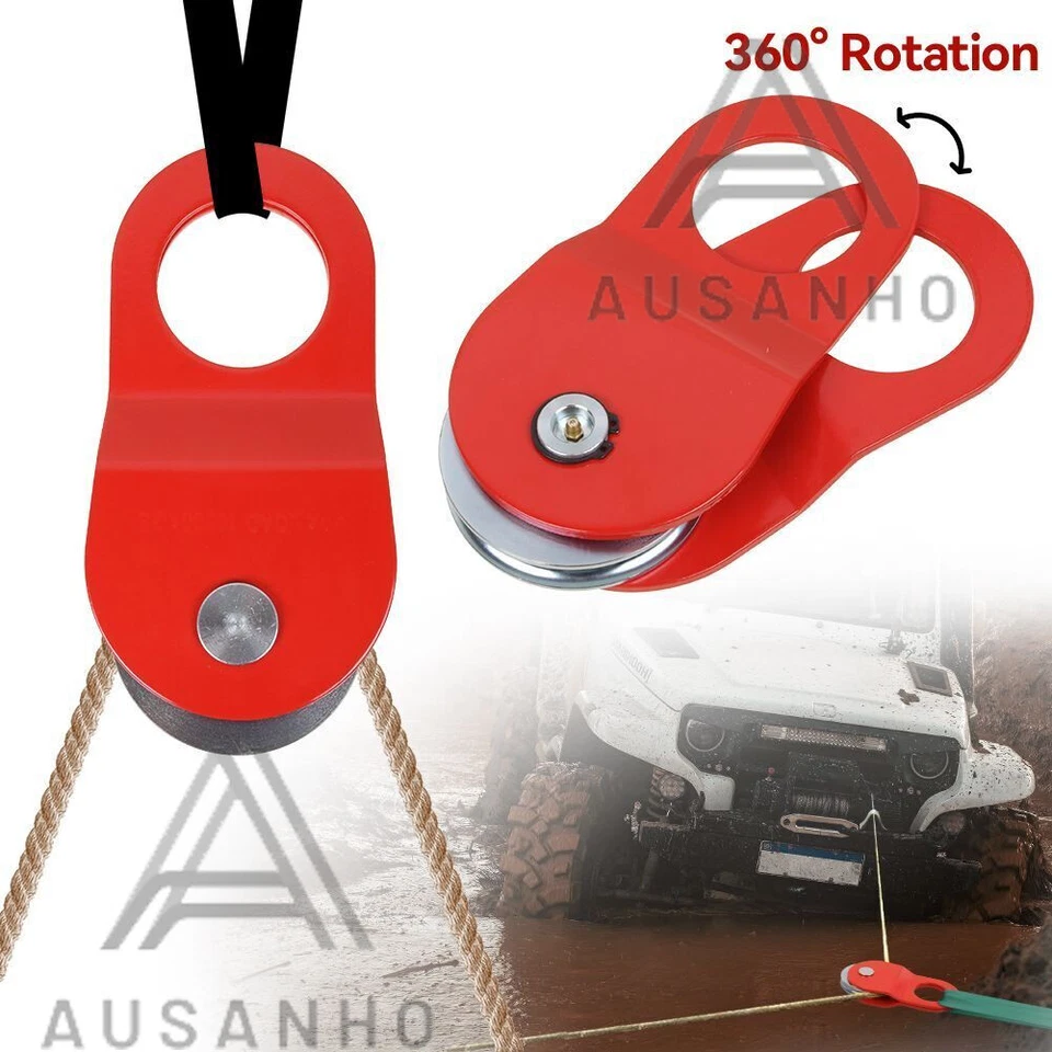 Seilwinde Umlenkrolle Seilzug Stahl bis 10T Forstseilwinde Seilrolle Heberolle - Bild 4 von 4